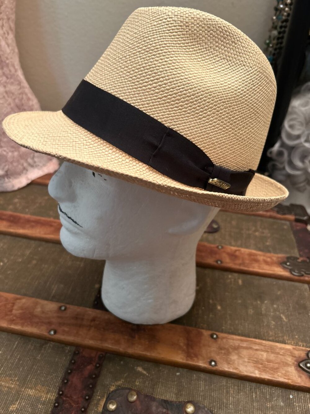 Mens XL Ecudorian Brisa Americano Straw Hat
